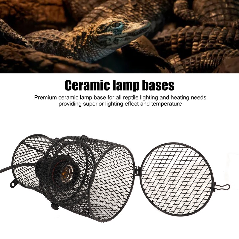 Reptile Heat Lamp Guard Avoid Scald Retractable Reptile Heat Lamp
