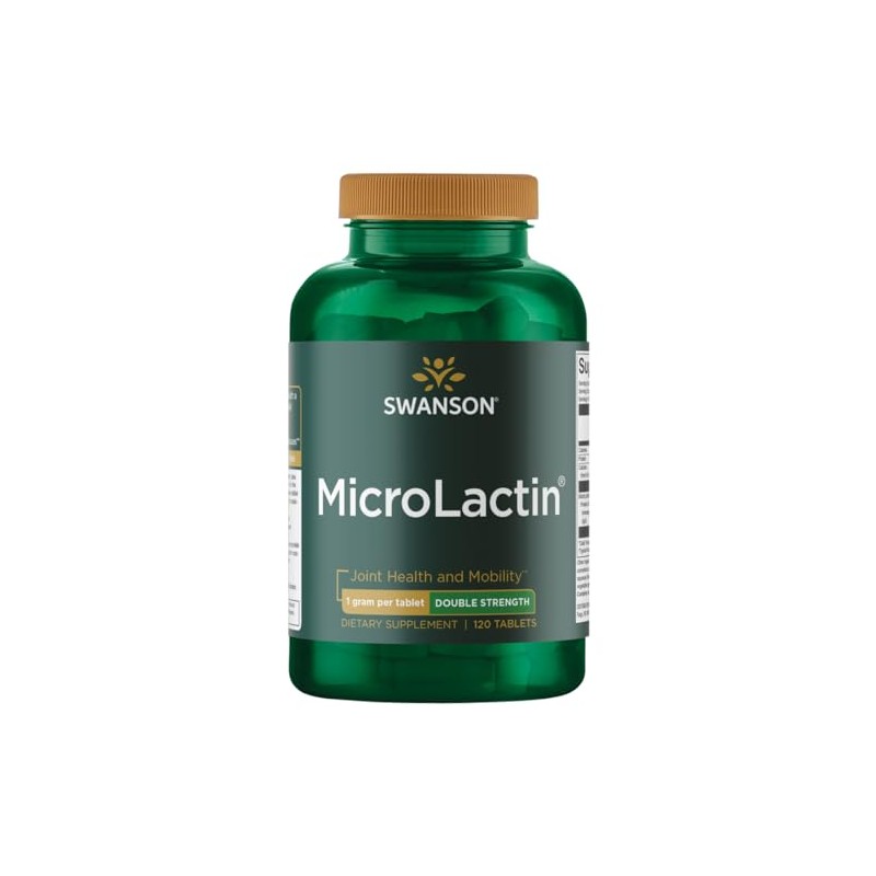 Swanson Microlactin Double Strength 1000 Milligrams 120 Tabs