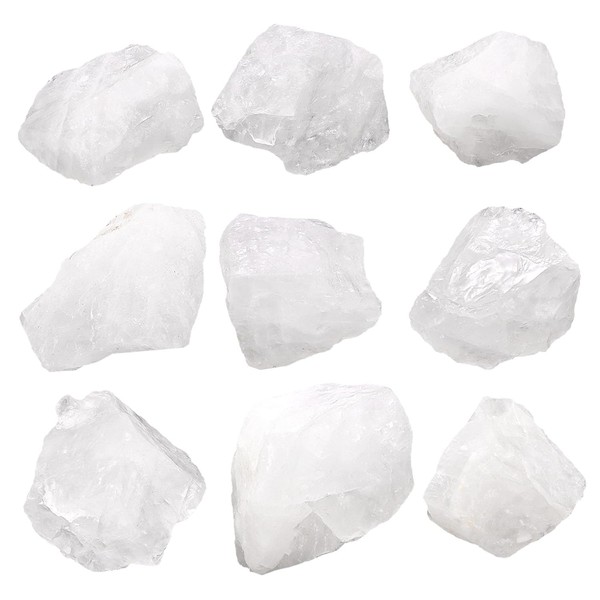 1 Lb Rough Clear Quartz Stone Bulk, Crystal Quartz Rough