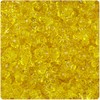BeadTin Dark Yellow Transparent 11mm TriBead Craft Beads (500pcs)