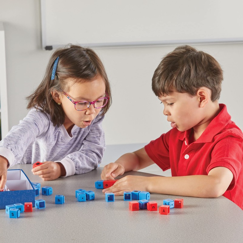 Learning Resources Reading Rods - Alphabet & KVK Words Sticks,