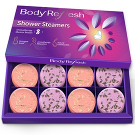 Shower Steamers Aromatherapy - 8 Pack Shower Bombs with Essential Oils, Christmas Gifts for Women Stocking Stuffers, Birthday Gifts for Women Girlfriend Her Self Care Relaxation Home SPA Stress Relief