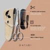 ONTAKI Professional German Steel Beard Scissors Men's Mustache Scissors with