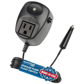 HydroCheck HC7000v2 Electronic Utility Sump Pump Float Switch: Automatic Turn On/Off, Hi-Lo Dual Sensors and Built-in Alarms | Versatile and Adjustable with 12ft Sensor Cables, Made in the USA
