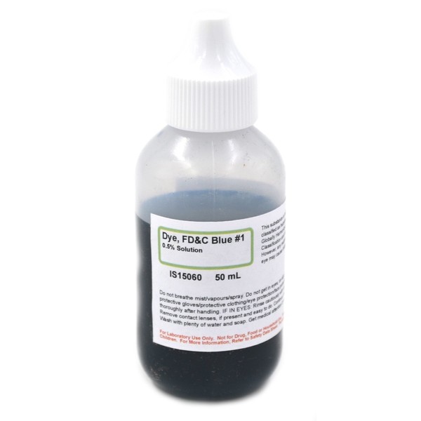 Blue #1 Dye, FD&C, 50mL - The Curated Chemical Collection
