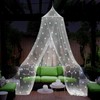 Daksha Princess Bed Canopy for Girls with Glowing Stars, Bed