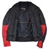 Vance Leather Airflow Mens Red/Black All-Season Reflective Mesh & Textile