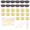 Pack of 27 containers, 5 ml, jars with lid, lip