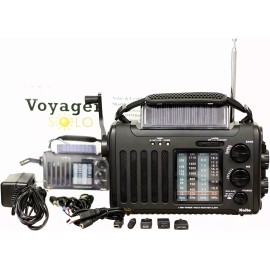 Kaito KA450 AM FM Shortwave Emergency Weather Radio with Solar and Crank