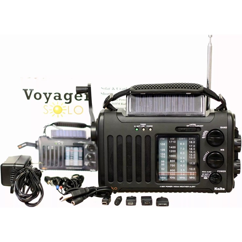 Kaito KA450 AM FM Shortwave Emergency Weather Radio with Solar