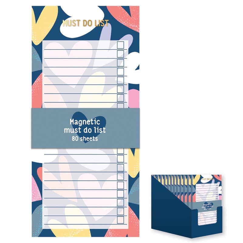 Magnetic Shopping List Must Do to DO List Pad Fridge