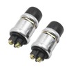 EATAKWARD 2Pcs Weatherproof 12V / 24V Push Button Momentary Start