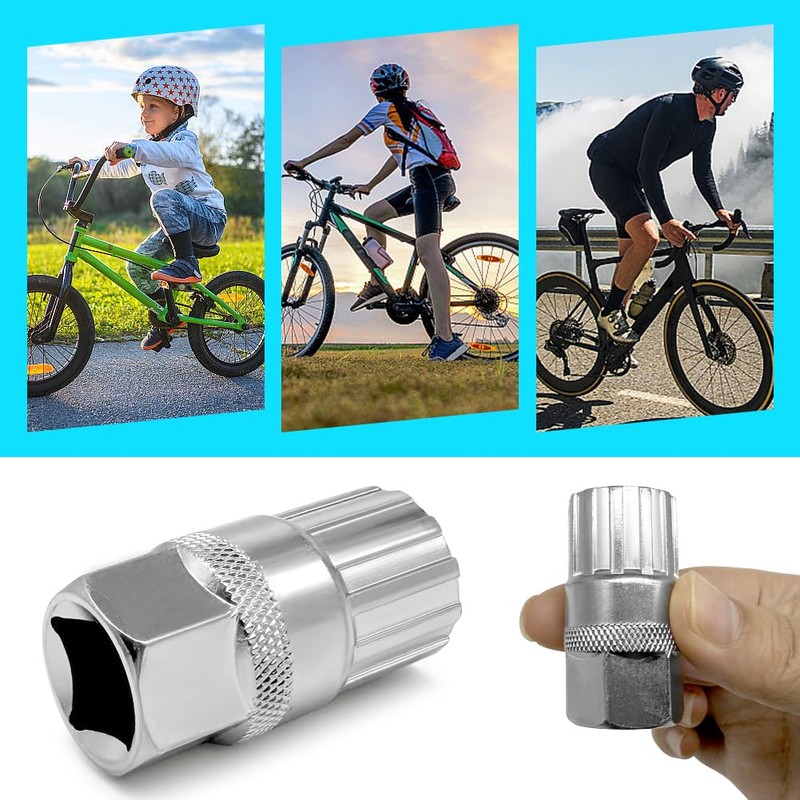Baooery Bicycle Freewheel Remover, Sprocket Puller Accessories Tool Cassette Puller
