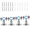 Kodilin 4PCS Upgraded Wall Mount Ceiling Mount Pipe Supports, 304