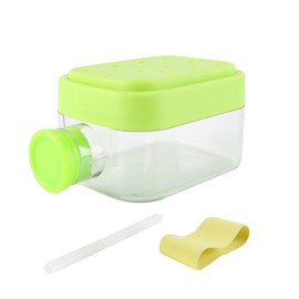 Gorise 2-in-1 Ice Cube Maker and Water Press Tray，Portable, high-Performance Mold with Built-in Water Injection for Perfectly Shaped Cubes.