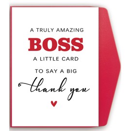 Mcduldul Thank You Card for Boss or Boss Lady | Appreciation Bosses Gifts for Men Women | Best Boss's Gifts for Birthday, Retirement, Going Away
