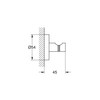 GROHE Start 41173000 Bathrobe Hook Metal Concealed Fixings Chrome