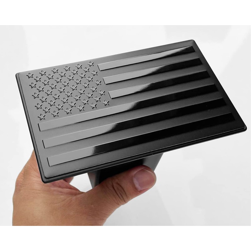 American Flag Metal Trailer Hitch Cover for 2 inch Receivers