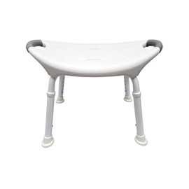 MedGear A-0285A Tool-Free Wide Seat Shower Chair, White