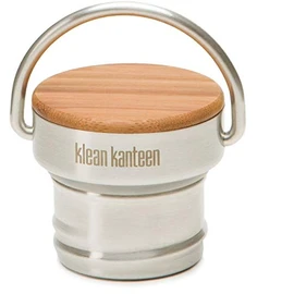 Klean Kanteen Unisex - Adult Bamboo Replacement Lid, Brushed Stainless, One Size