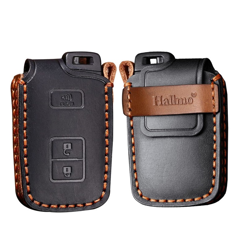 SANRILY Leather Key Fob Cover for Toyota 4runner 2021 Tacoma