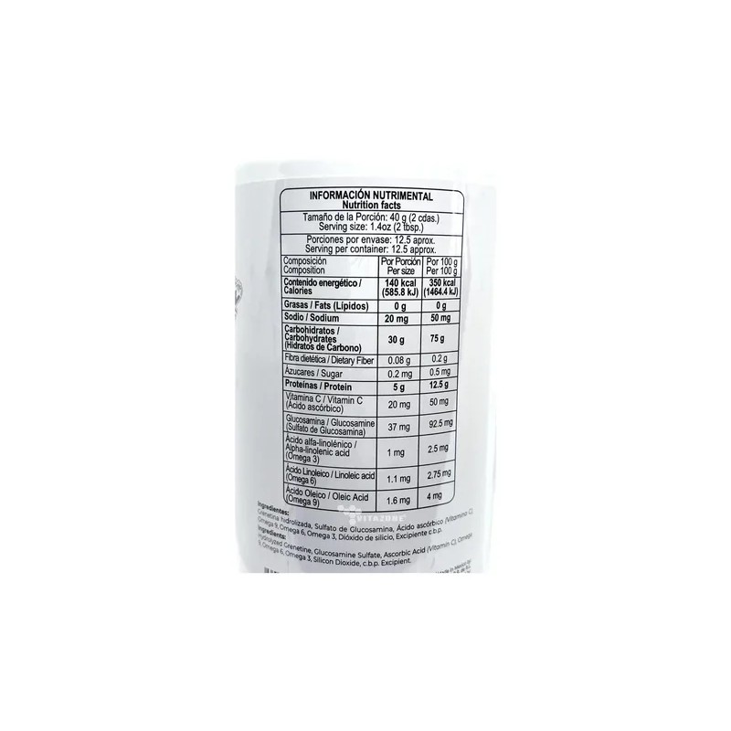 12 Botes Grenetina Hidrolizada Con Glucosamina 500 Grs Prett Sin