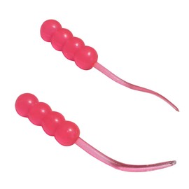 Dancing Waxie 1.5 Inch Panfish Plastics - 40 Pack - Pink