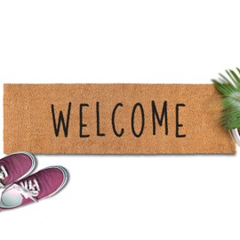 Welcome Long Door Mat 50x15 Inch, Oversized Welcome Mat, Double Door Mat Outdoor, Door Mat Outdoor Entrance, Welcome Matt Front Door, Large Front Door Mat Outdoor, Large Welcome Mat, Long Welcome Mat