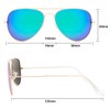 livho Sunglasses for Men Women Aviator Polarized Metal Mirror UV