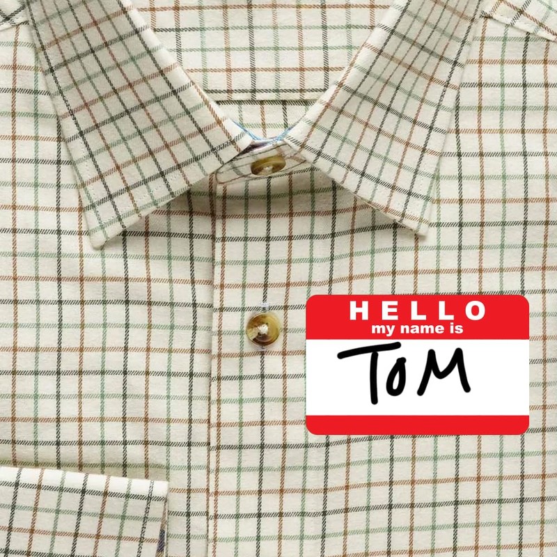 (8 Pack) Hello My Name is Stickers - 4 Colours