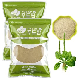 푸드팜 차전자피 분말 1kg(500g+500g) FoodFarm Psyllium Husk Powder 1kg (500g + 500g)