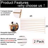 FRAYSCENT MDF Slat Wall Paneling for Retail Display 2 Pack