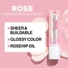 wet n wild Rose Comforting Glossy Natural Lipstick Dark Red