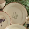 BLACK FOREST DECOR Bear & Moose Stoneware Dinner Plate