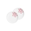 GMUNDNER KERAMIK Pur Flamed Red Set of 2 Dessert Plates