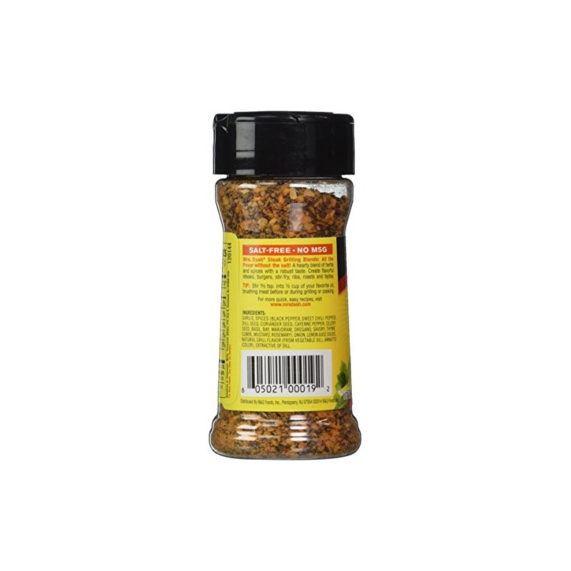Mrs. Dash STEAK GRILLING BLEND Salt-Free Seasoning 2.5oz (2-pack)