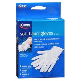 Carex Health Brands Fgp75l00 Large Soft Hands Cotton Gloves Assorted Colors