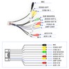 CAMECHO Stereo Radio RCA Radio Aux-In Output Cable Aux-In Cable