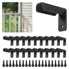 Fence Mounting Brackets for 1x1" Square Rails, Carbon Steel Fence
