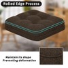 GOFORIT Chair Cushions Set of 4,Tufted Shredded Memory Foam Chair