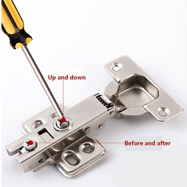 Kitchen Soft Close Cabinet Hinges, Kitchen Cabinet Frameless Hinges,4 Pcs Hydraulic Hinge Hardware Accessories for Cabinets, Wardrobes and Bookcases