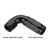 Podavelle 6AN 90 Degree Elbow Swivel Hose End Full Flow