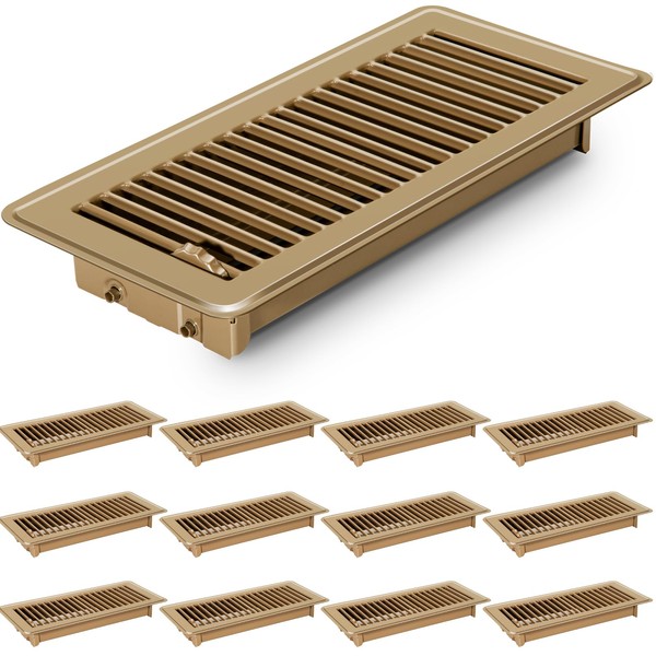 12 PCS Floor Register 4x10 Inch, Floor Vent Covers 4x10'',