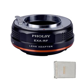 PHOLSY Lens Adapter Manual Focus Compatible with Exakta (Not Compatible with Topcon) Mount Lens to Canon EOS RF Mount Camera Body, Exakta to RF