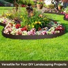 AGTEK 78FT Plastic Landscape Edging Coil Kit, 4 inch High