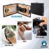 ShopMall Camilla portátil spa de madera color negro ShopMall Cama