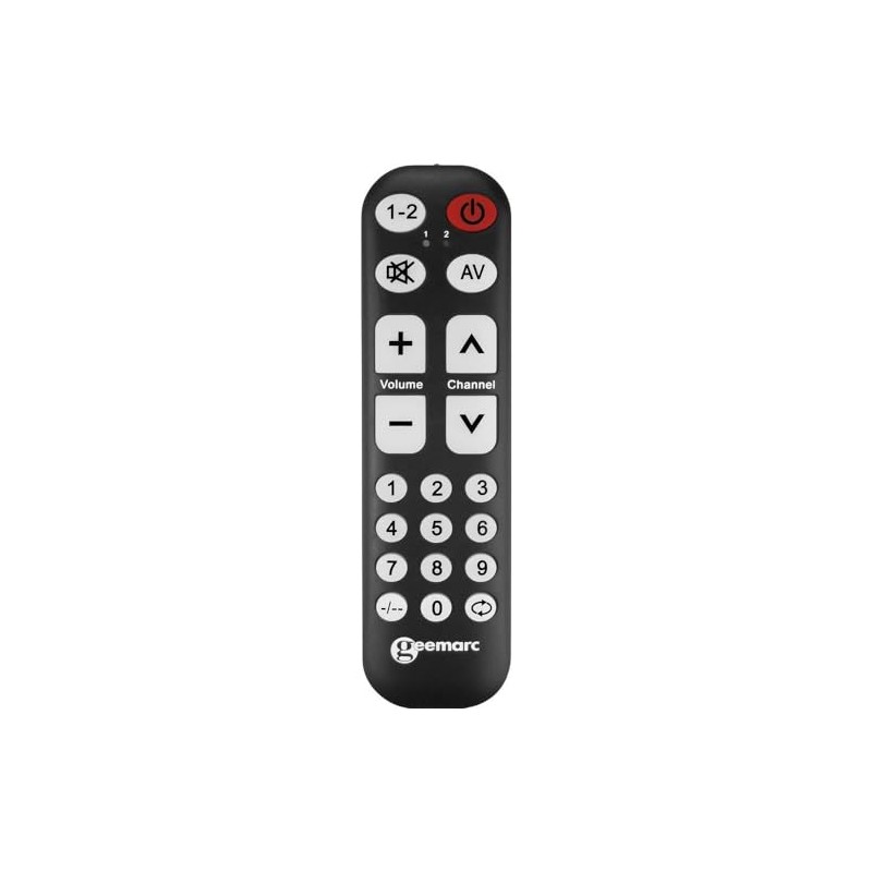 Geemarc TV10 - Easy-to-use Universal Remote Control with 19 Programmable