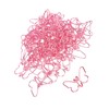 50Pcs Pink Butterflies Paperclip Cartoon Color Plating Innovative Cute Paperclips