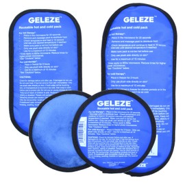 GELEZE x 6 Plush Ice Pack - Hot & Cold Compress for Injuries - Reusable Ice Heat Packs for Muscles, Back, Neck, Cramps, Swelling, Period (Mixed Pack of 6)