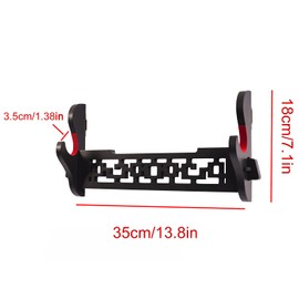 FOXSMZZ Sword Holder Wall Mount Velvet Padded Samurai Sword Stand Display Katana Wakizashi Tanto Wall Hanger Sword Rack (9-Tier)